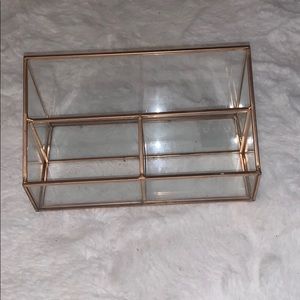 rose gold organizer/makeup holder
